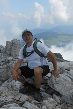 Me on top of Mt. Schlern in the Italian Alps